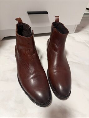 Bruno Magli Men's Brown Leather Chukka Boots